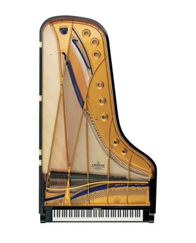 Bechstein - Piano à queue Concert D-282 Blanc Brillant