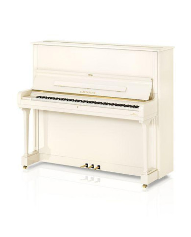Bechstein - Piano Droit Concert C 8 132 cm Blanc Brillant