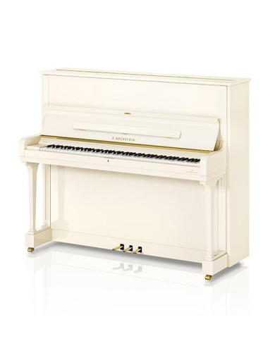 Bechstein - Piano Droit Concert C 6126 cm Blanc Brillant