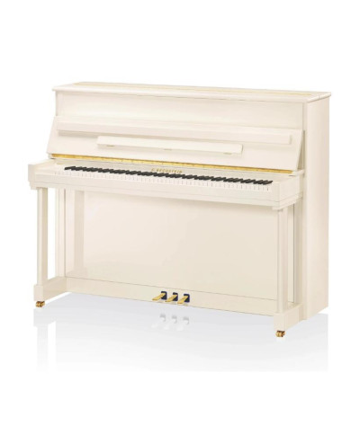 Bechstein - Piano Droit Residence R 6 Classic 126 cm Blanc Brillant