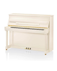 Bechstein - Piano Droit Residence R 6 Classic 126 cm Blanc Brillant