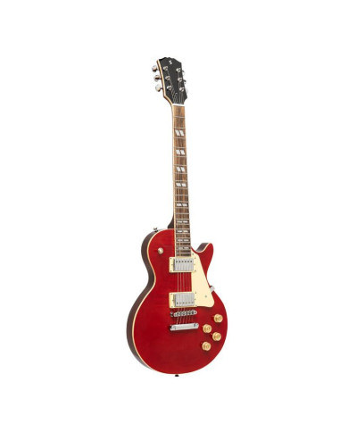 Stagg - Guitare Electrique Série Deluxe Acajou Massif DLX Red