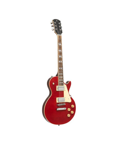 Stagg - Guitare Electrique Série Deluxe Acajou Massif DLX Red