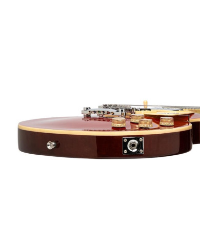 Stagg - Guitare Electrique Série Deluxe Acajou Massif DLX Red
