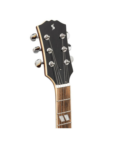 Stagg - Guitare Electrique Série Deluxe Acajou Massif DLX Red