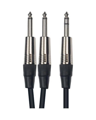 Yellow Cable - Câble Audio 2 jacks mono mâle/j. stéréo mâle 6m K05-6