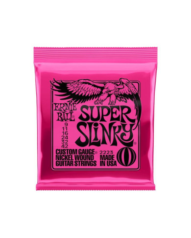 Ernie Ball - Jeux de cordes Super Slinky Nickel Wound 09-42