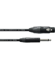 Cordial - Câble Microphone Fiches NEUTRIK XLR fem. / Jack 2 points - 5 m