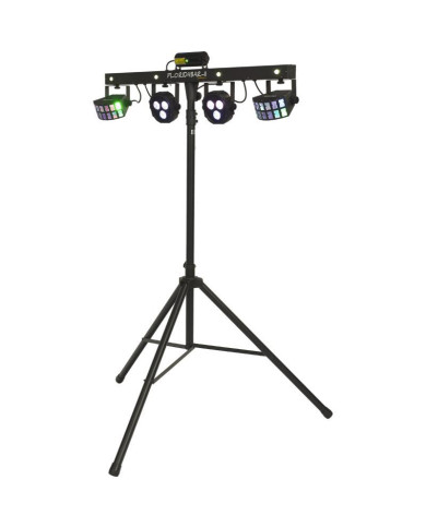 Algam Lightning - Effets d'animation Projecteurs à LED 4-en-1 sur pied