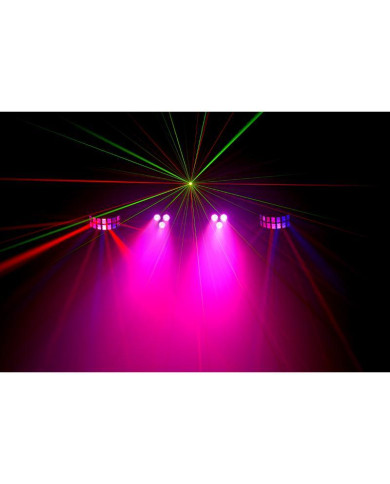 Algam Lightning - Effets d'animation Projecteurs à LED 4-en-1 sur pied