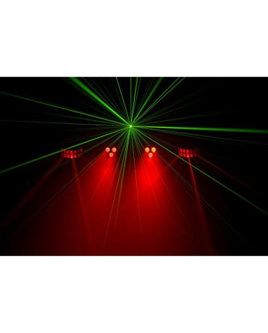 Algam Lightning - Effets d'animation Projecteurs à LED 4-en-1 sur pied