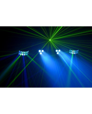 Algam Lightning - Effets d'animation Projecteurs à LED 4-en-1 sur pied