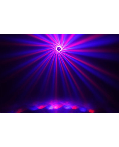 Algam Lightning - Effets d'animation Combo 3-en-1 soleil, stroboscope, laser
