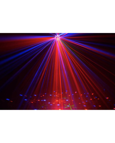 Algam Lightning - Effets d'animation Combo 3-en-1 derby, stroboscope ou wash, laser