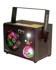 Algam Lightning - Effets d'animation Combo 4-en-1 roue de gobos LED, Magic Ball, strob, laser RG