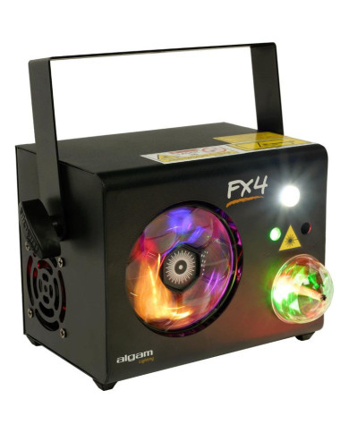Algam Lightning - Effets d'animation Combo 4-en-1 roue de gobos LED, Magic Ball, strob, laser RG