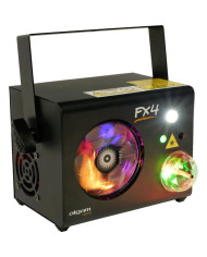 Algam Lightning - Effets d'animation Combo 4-en-1 roue de gobos LED, Magic Ball, strob, laser RG