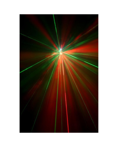 Algam Lightning - Effets d'animation Combo 4-en-1 roue de gobos LED, Magic Ball, strob, laser RG