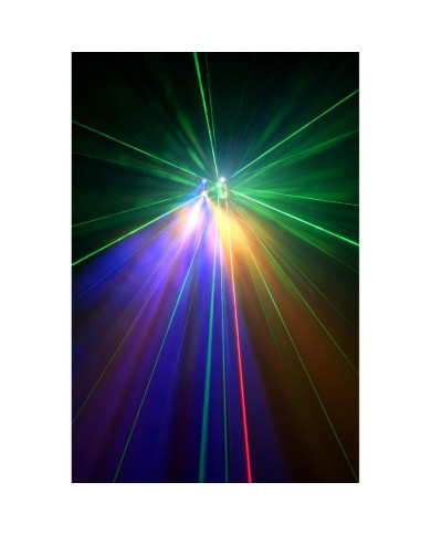 Algam Lightning - Effets d'animation Combo 4-en-1 roue de gobos LED, Magic Ball, strob, laser RG