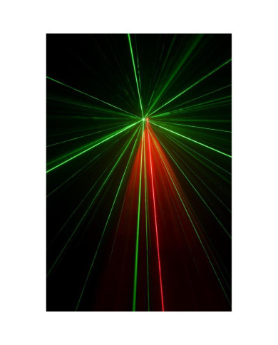 Algam Lightning - Effets d'animation Combo 4-en-1 roue de gobos LED, Magic Ball, strob, laser RG