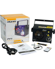 Algam Lightning - Effets d'animation Combo 4-en-1 roue de gobos LED, Magic Ball, strob, laser RG