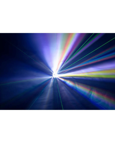 Algam Lightning - Lyre WASH LED 6 x 15W RGBW + laser vert 200mw