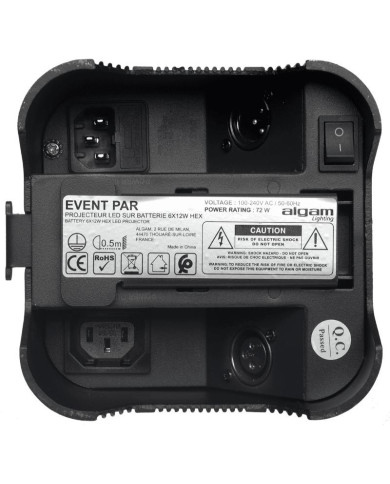 Algam Lightning - Projecteur Par sur Batterie Hex Par sur batterie LED 6 x 12W RGBWAUV