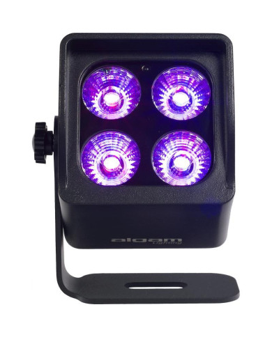 Algam Lightning - Projecteur Par sur Batterie Quad 4 LED 4W RGB+WW IR, DMX sans fil, IP65