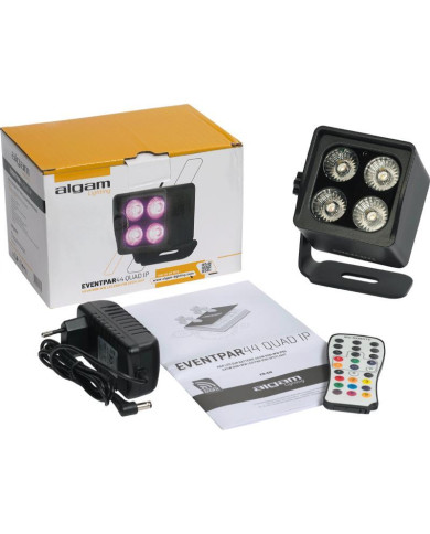 Algam Lightning - Projecteur Par sur Batterie Quad 4 LED 4W RGB+WW IR, DMX sans fil, IP65