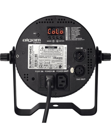 Algam Lightning - Projecteur SlimPar Hex Par LED 7 x 10W RGBWAU