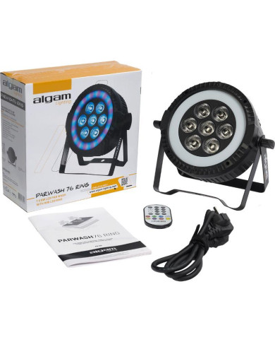 Algam Lightning - Projecteur Par Wash LED 7x 6W + anneau RVB LED