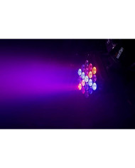 Algam Lightning - Projecteur Par Wash 18 LED 1W rouge/vert/bleu/blanc, 1 LED 3W RVB, télécommande