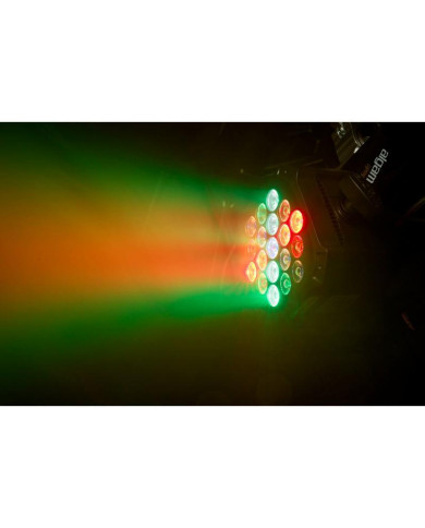 Algam Lightning - Projecteur Par Wash 18 LED 1W rouge/vert/bleu/blanc, 1 LED 3W RVB, télécommande