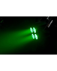 Algam Lightning - Projecteur Par Quad Par LED 4x 6W 4-en-1 compact, télécommande