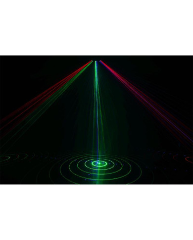 Algam Lightning - Laser d'animation 6 faisceaux 360mW RGB
