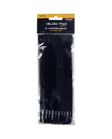 Algam Lightning - Pack de 10 velcro attache-câbles