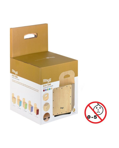 Stagg - Cajon enfant avec dossier - Rouge