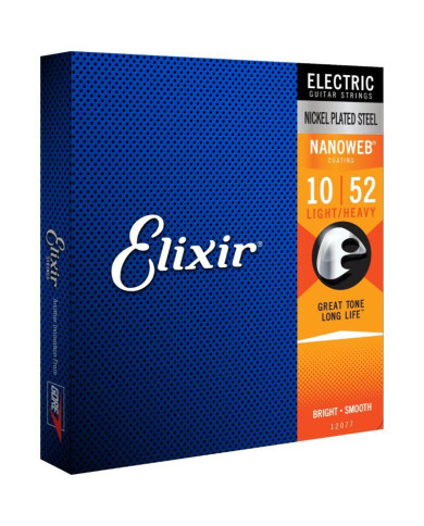 Elixir - Cordes Jeux Nanoweb Light Heavy 10/52