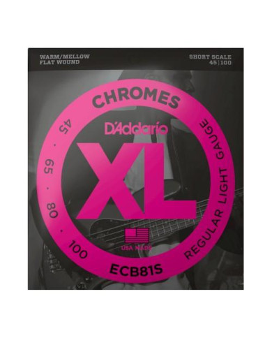 D'Addario - Cordes Basses ECB81S Tension Light Short Scale 45-100