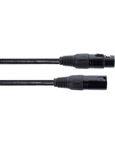 Cordial - Cable microphone EM FM - Fiches XLR m/f - 10 m