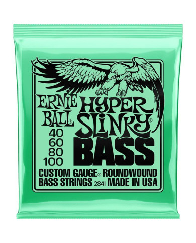 Ernie Ball - Jeux Cordes Basse Hyper slinky 40-60-80-100