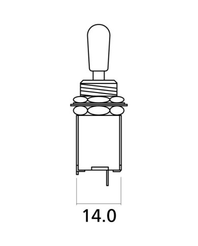 Yellow Parts - Sélecteur Micro 3 positions Noir EZ1180B