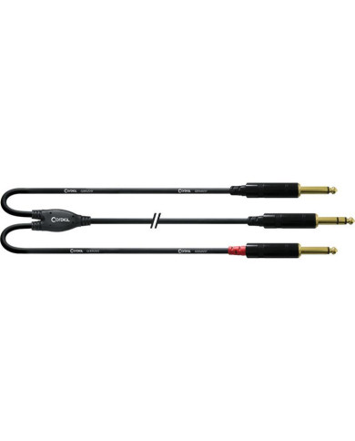 Cordial - Cable Bretelle Jack mâle/2 J. mono m. - 3m
