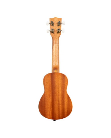 Kala - Hibiscus Mahogany, Soprano, livré avec housse motif Voyage