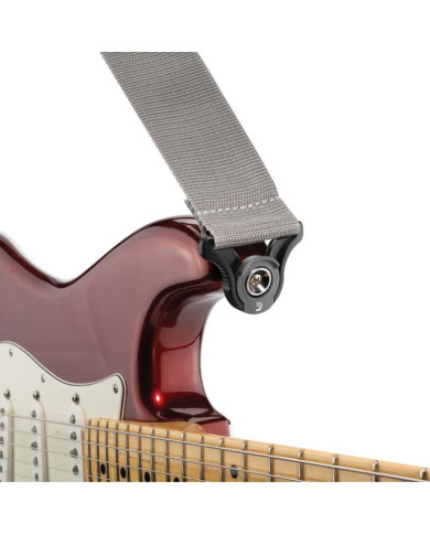 D'Addario - Auto Lock Guitare Straps Argent