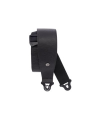 D'Addario - Sangle en cuir Comfort Auto Lock pour guitare, Noir