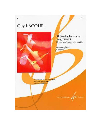 50 Etudes Faciles Et Progressives Vol.1 LACOUR GUY