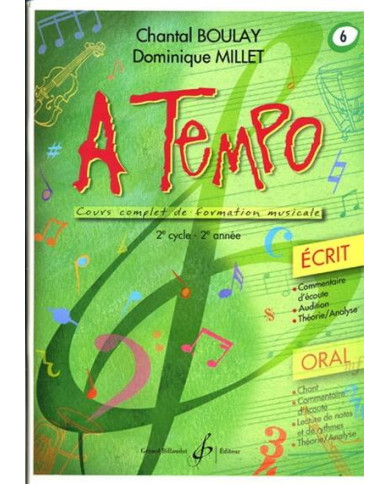 A Tempo – Partie Ecrite – Vol.6 BOULAY CHANTAL