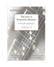 Tout Pour La Formation Musicale Livre Professeur Vol.4