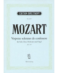Vesperae Solennes Kv 339 MOZART WOLFGANG AMADEUS